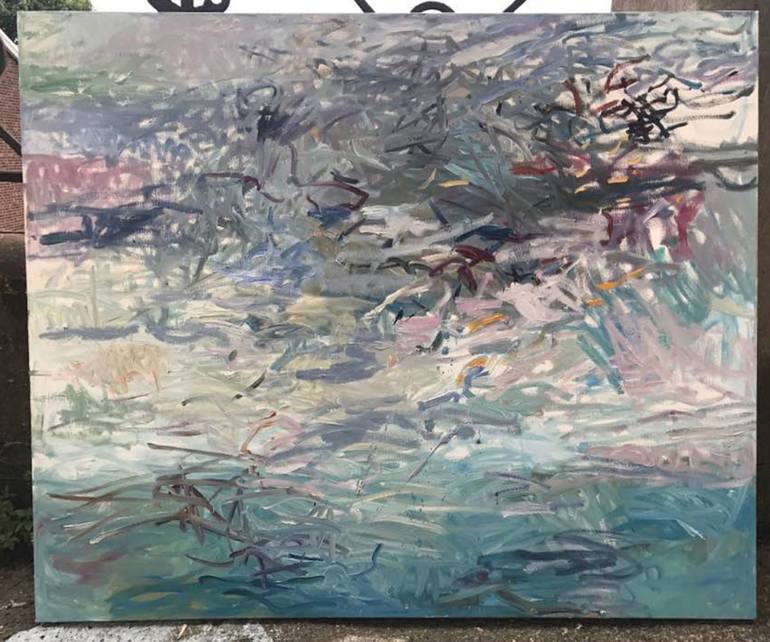 Original Impressionism Abstract Painting by Lilia Orlova-Holmes