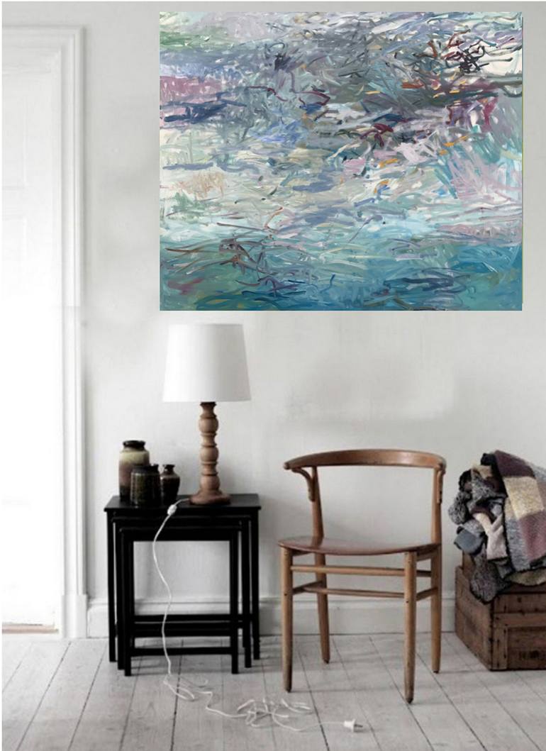 Original Impressionism Abstract Painting by Lilia Orlova-Holmes