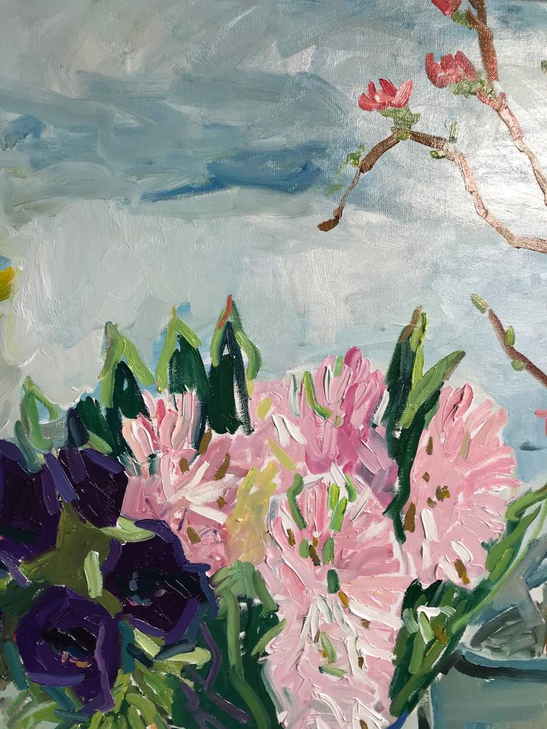 Original Impressionism Floral Painting by Lilia Orlova-Holmes