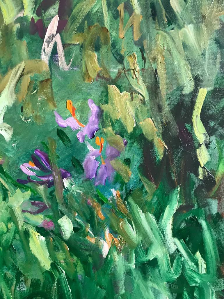 Original Impressionism Floral Painting by Lilia Orlova-Holmes