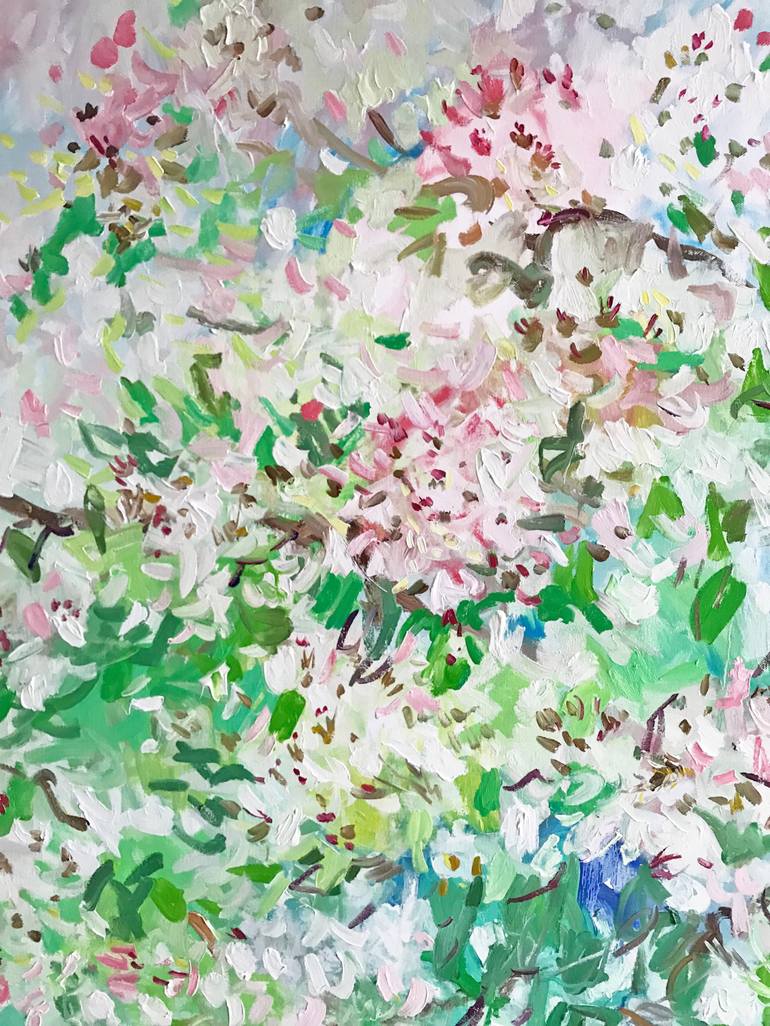 Original Impressionism Floral Painting by Lilia Orlova-Holmes