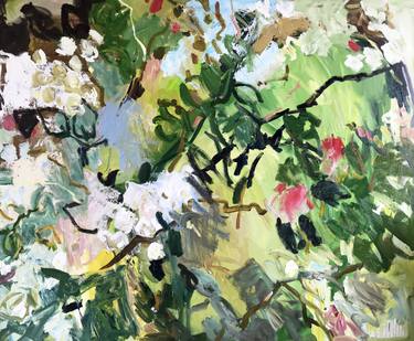 Print of Abstract Garden Paintings by Lilia Orlova-Holmes