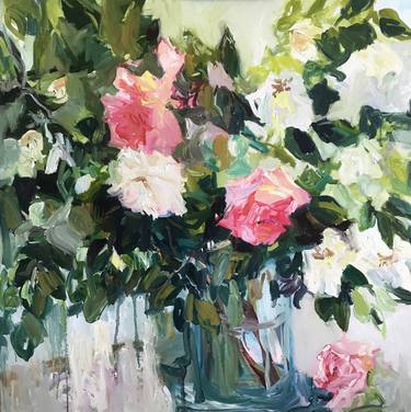 Print of Impressionism Floral Paintings by Lilia Orlova-Holmes