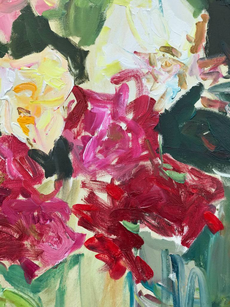 Original Floral Painting by Lilia Orlova-Holmes