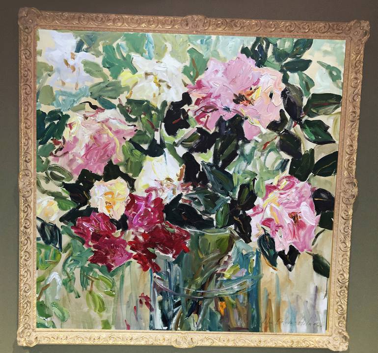 Original Floral Painting by Lilia Orlova-Holmes