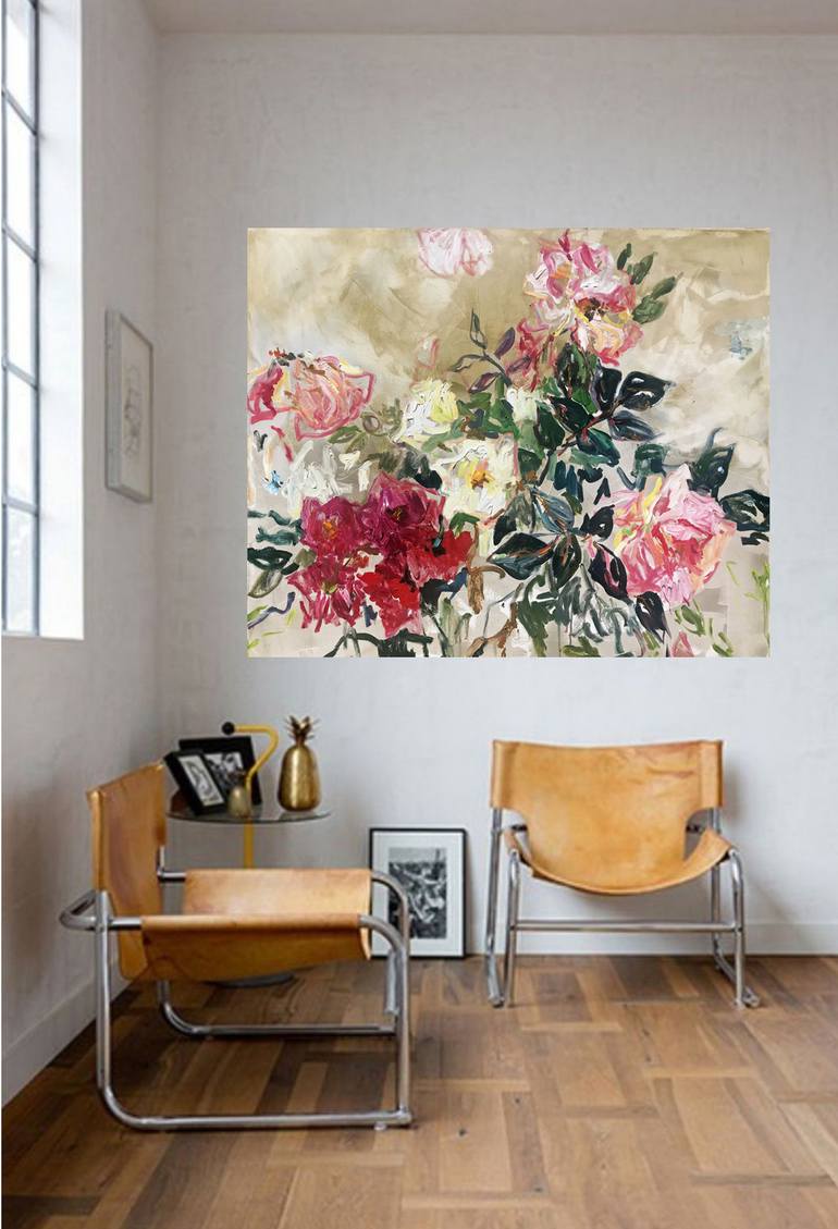 Original Floral Painting by Lilia Orlova-Holmes