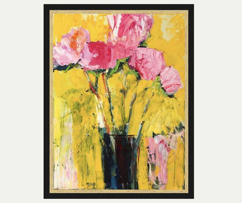 Original Floral Painting by Lilia Orlova-Holmes