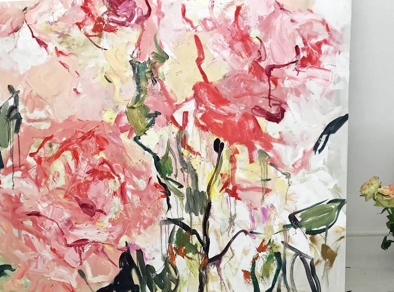 Original Expressionism Floral Painting by Lilia Orlova-Holmes