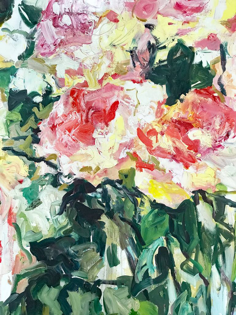 Original Expressionism Floral Painting by Lilia Orlova-Holmes