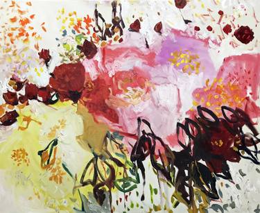 Print of Abstract Floral Paintings by Lilia Orlova-Holmes