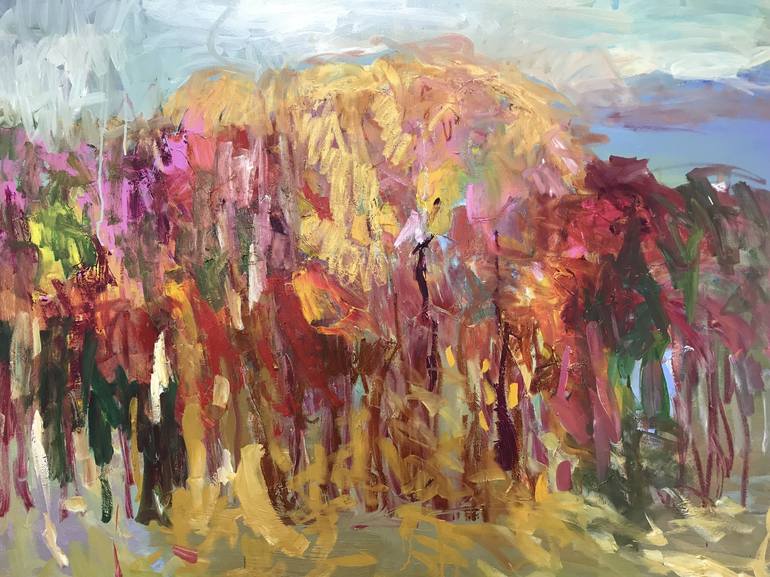 Original Expressionism Landscape Painting by Lilia Orlova-Holmes