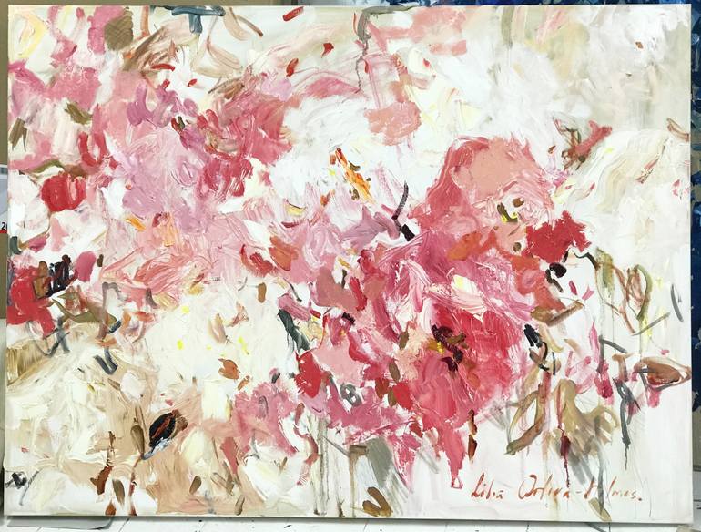 Original Floral Painting by Lilia Orlova-Holmes