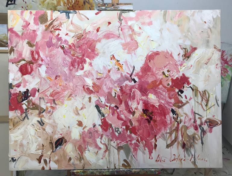 Original Floral Painting by Lilia Orlova-Holmes