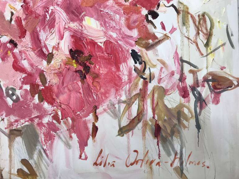 Original Floral Painting by Lilia Orlova-Holmes