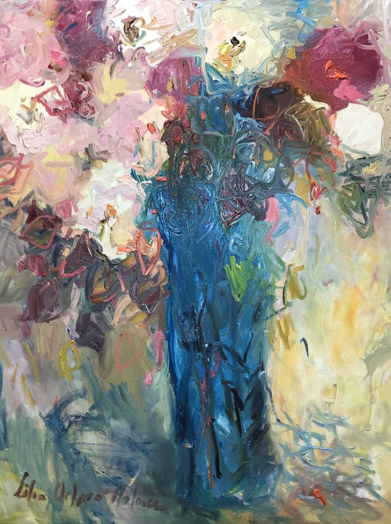 Original Floral Painting by Lilia Orlova-Holmes