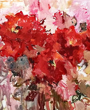 Print of Expressionism Floral Paintings by Lilia Orlova-Holmes