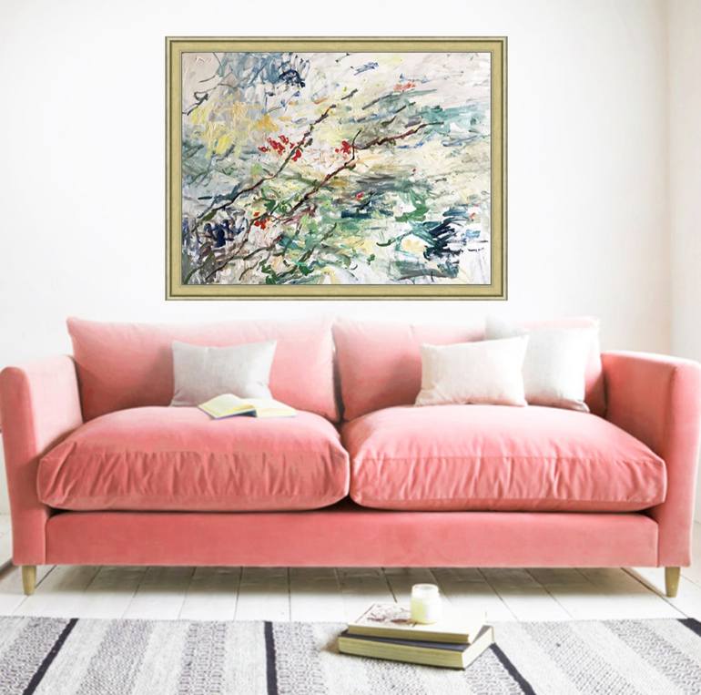 Original Abstract Landscape Painting by Lilia Orlova-Holmes