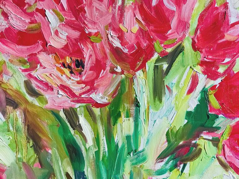 Original Impressionism Floral Painting by Lilia Orlova-Holmes