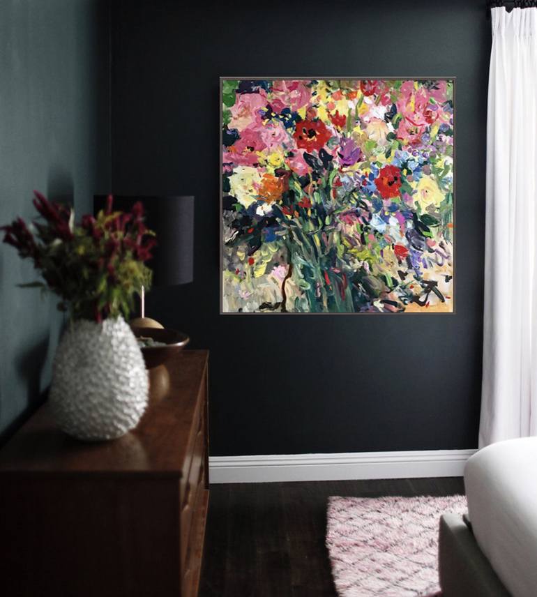 Original Floral Painting by Lilia Orlova-Holmes