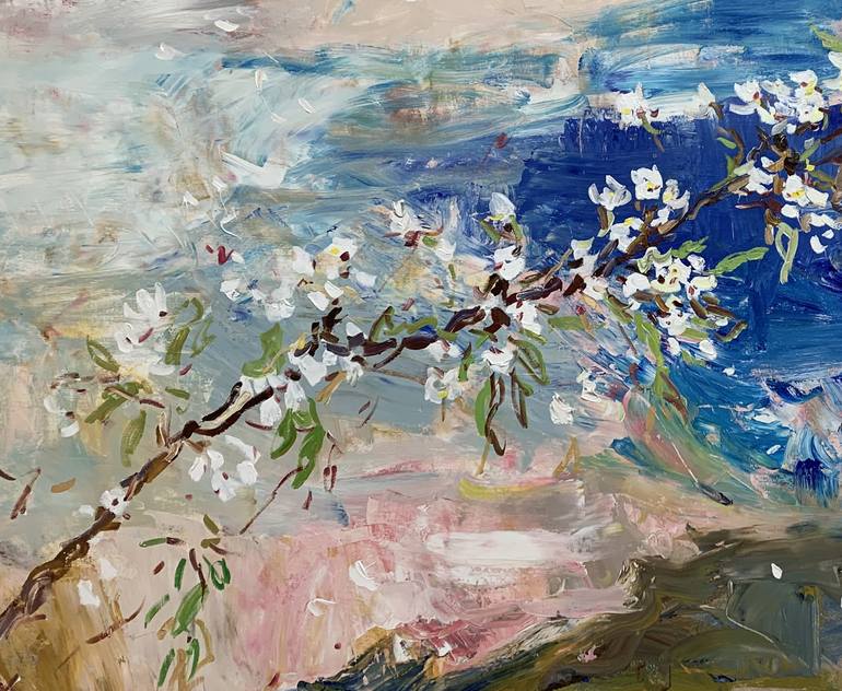 Original Expressionism Landscape Painting by Lilia Orlova-Holmes