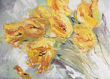 Print of Impressionism Floral Paintings by Lilia Orlova-Holmes