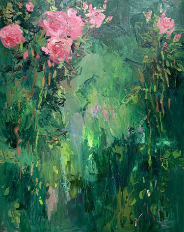 Print of Impressionism Garden Paintings by Lilia Orlova-Holmes