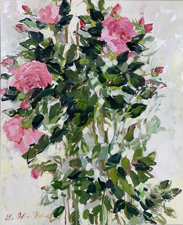 Print of Impressionism Floral Paintings by Lilia Orlova-Holmes