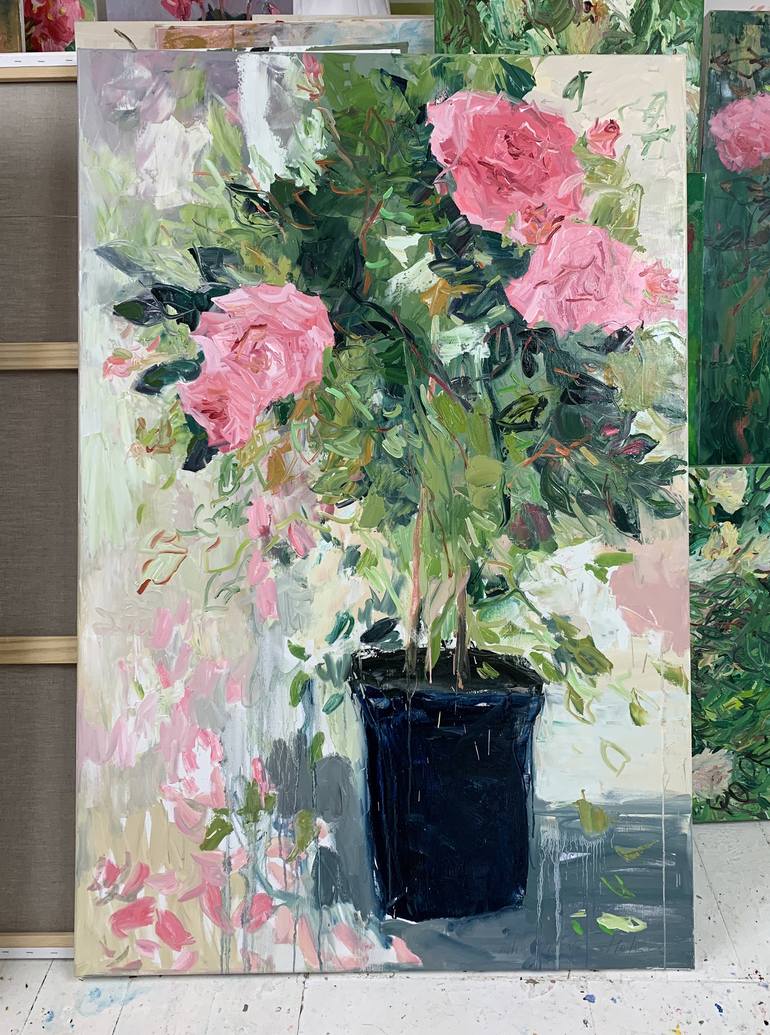 Original Floral Painting by Lilia Orlova-Holmes