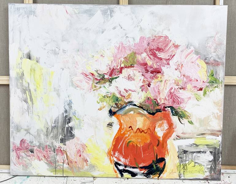 Original Impressionism Floral Painting by Lilia Orlova-Holmes