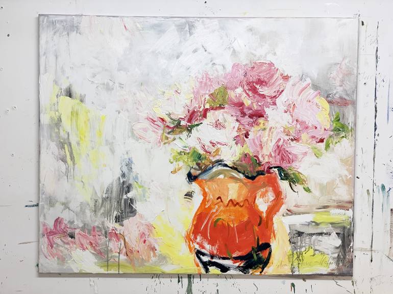 Original Floral Painting by Lilia Orlova-Holmes