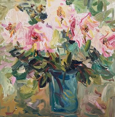 Print of Impressionism Floral Paintings by Lilia Orlova-Holmes