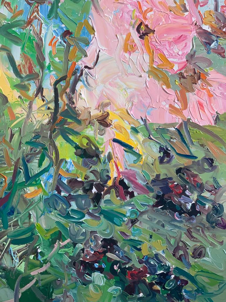 Original Impressionism Floral Painting by Lilia Orlova-Holmes