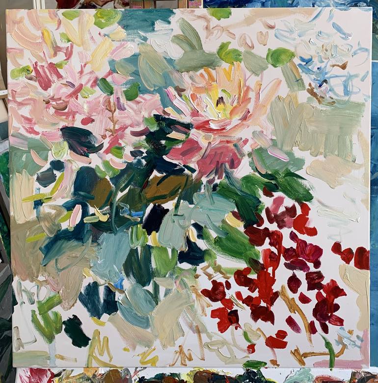 Original Impressionism Floral Painting by Lilia Orlova-Holmes