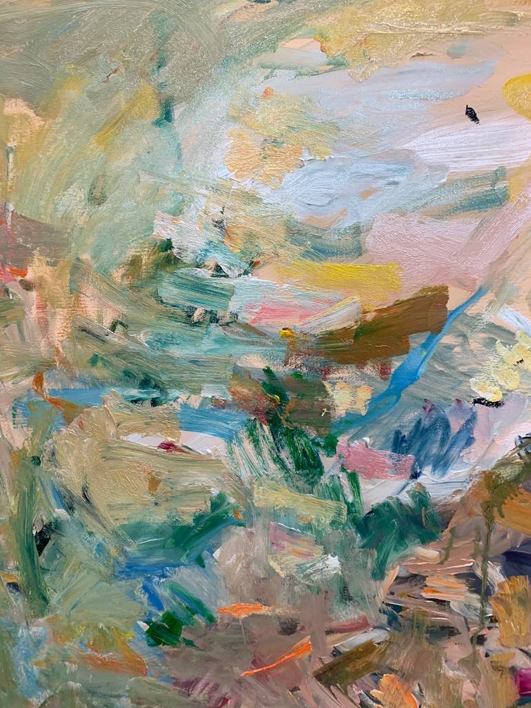 Original Abstract Landscape Painting by Lilia Orlova-Holmes