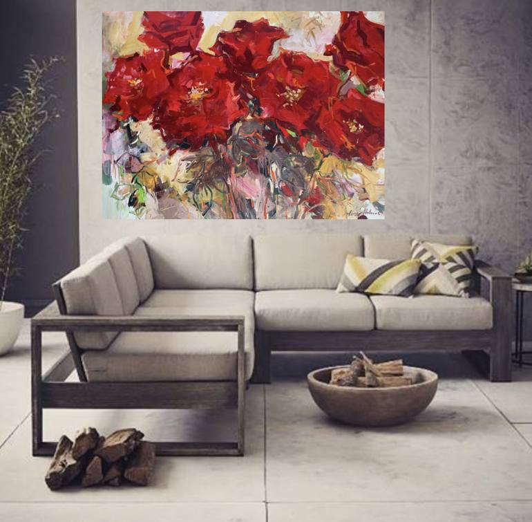 Original Floral Painting by Lilia Orlova-Holmes