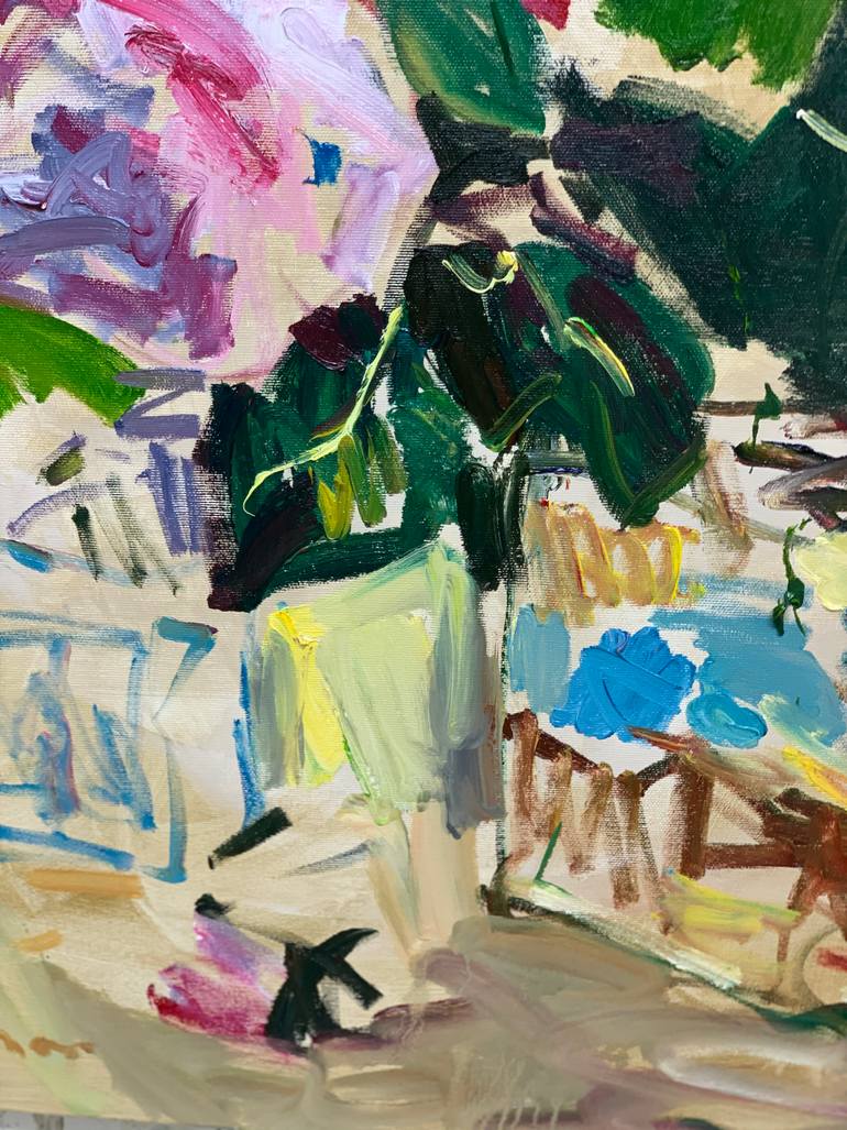 Original Impressionism Floral Painting by Lilia Orlova-Holmes