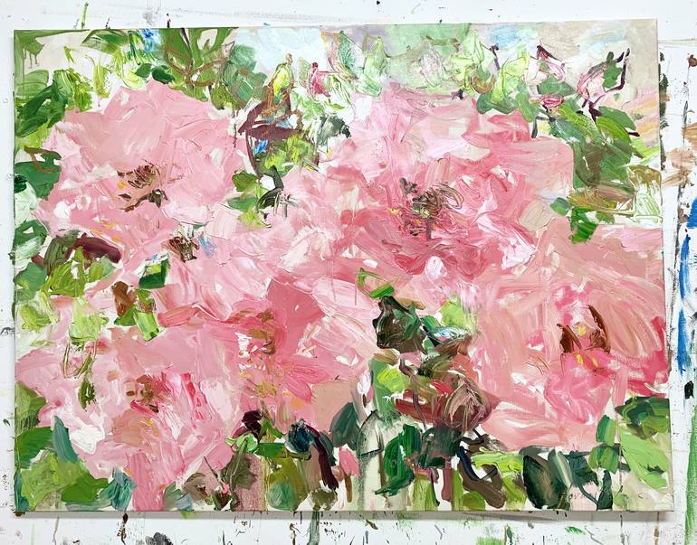 Original Impressionism Floral Painting by Lilia Orlova-Holmes