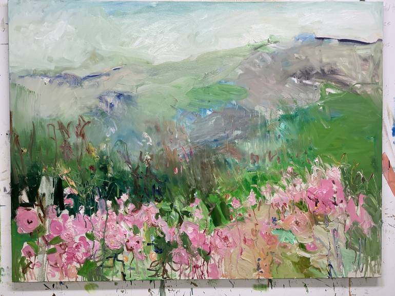 Original Impressionism Landscape Painting by Lilia Orlova-Holmes