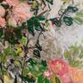 Large expressive and gestural floral painting.
A summer day in a garden.