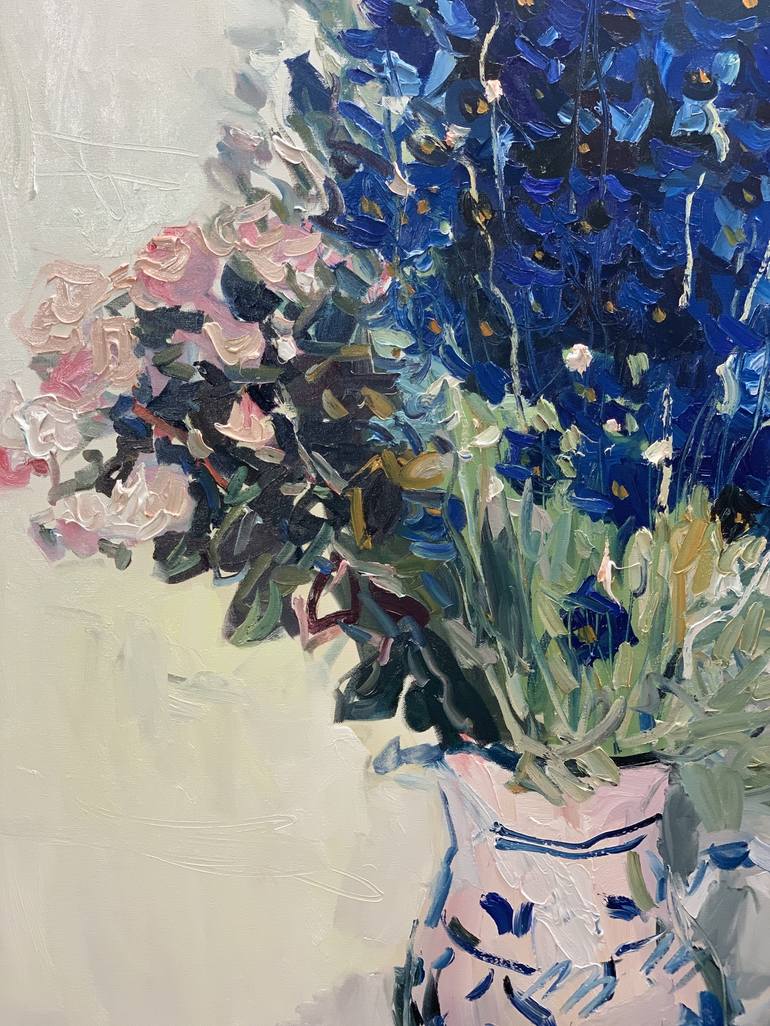 Original Impressionism Floral Painting by Lilia Orlova-Holmes