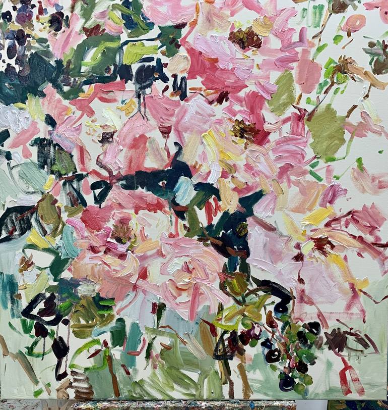 Original Floral Painting by Lilia Orlova-Holmes