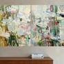 Large abstract and expressive painting.
Inspired by Impressionism, Monet and gardens in Giverny.
Oil and graphite on canvas.
Diptych 100x160cm.
2 canvases 100x80cm. each.