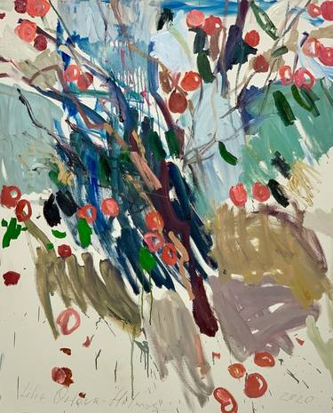 Original Abstract Garden Paintings by Lilia Orlova-Holmes