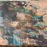 Large expressive and gestural abstract painting.
Dreams, thoughts, reflections, colours.
Small pond on an autumn day.
Inspired by Monet and gardens in Giverny.
Oil painting on canvas.
102x128x1.5cm.