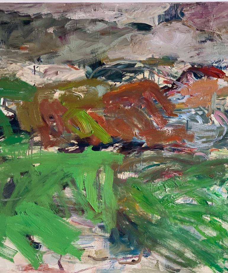 Original Abstract Landscape Painting by Lilia Orlova-Holmes