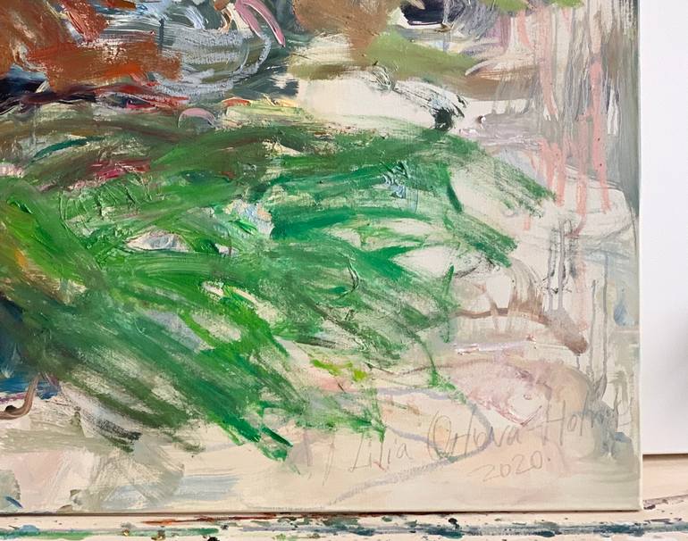 Original Abstract Landscape Painting by Lilia Orlova-Holmes