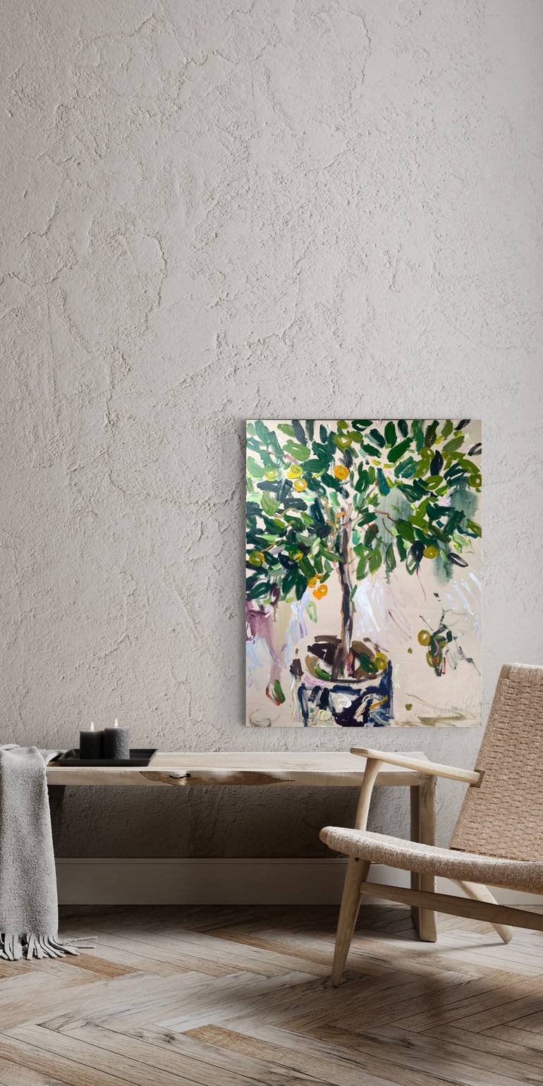 Original Garden Painting by Lilia Orlova-Holmes