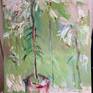 The gentle breeze moving flowers.
White Asiatic Lilies.
oil on canvas 120x100cm.