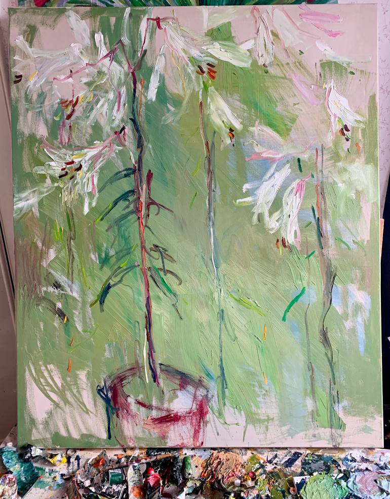 Original Expressionism Landscape Painting by Lilia Orlova-Holmes