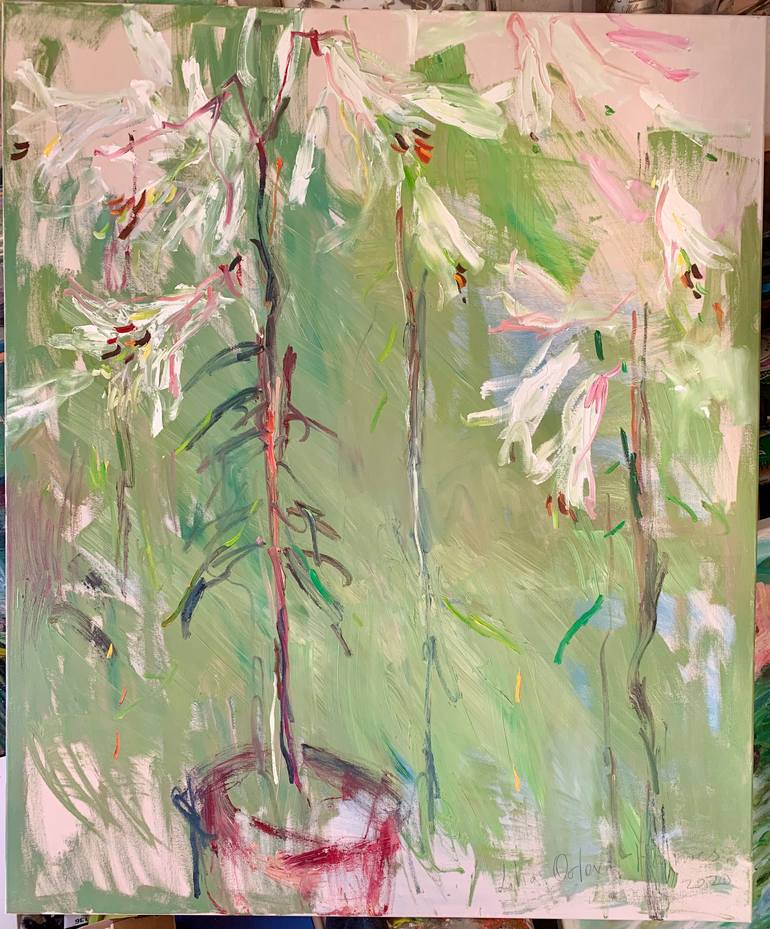 Original Expressionism Landscape Painting by Lilia Orlova-Holmes